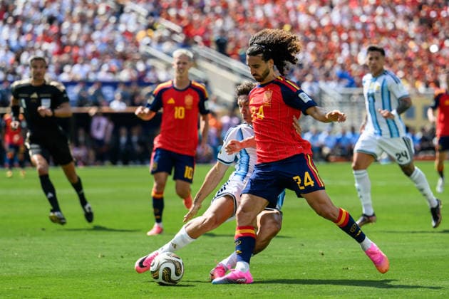 260719 Gonzalo Montiel of Argentina and Marc Cucurella of Spain during the FIFA World Cup, WM, Weltmeisterschaft, Fussball 2026 final football match between Spain and Argentina on July 19, 2026 in East Rutherford, New Jersey. Photo: Joel Marklund BILDBYRAN kod JM JM0829 bbeng fotboll football soccer fotball vm fotbolls-vm fotball-vm fotbolls-vm 2026 fifa world cup 2026 final *** July 19, 2026: Gonzalo Montiel of Argentina and Marc Cucurella of Spain during the 2026 FIFA World Cup final soccer match between Spain and Argentina on July 19, 2026 in East Rutherford, New Jersey. Photo by Joel Marklund. BILDBYRAN code JM JM0829 bbeng soccer football soccer World Cup soccer World Cup 2026 FIFA World Cup 2026 final  Copyright: JOELxMARKLUND BB260719JM046