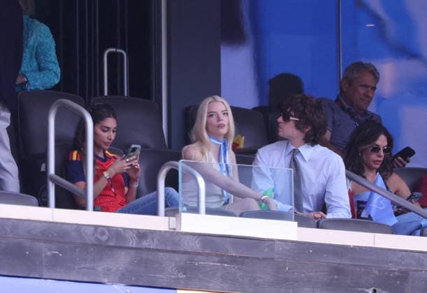 2026 World Cup Final - Anya Taylor Joy and Husband In The Stands - USA Anya Taylor-Joy and husband, Malcolm Wellman McRae in the stands during the FIFA World Cup, WM, Weltmeisterschaft, Fussball 2026 final football match between Spain and Argentina on July 19, 2026 at the New York Stadium in East Rutherford, NJ, USA. Photo by Charles Guerin ABACAPRESS.COM East Rutherford NJ United States  Copyright: xGuerinxCharles ABACAx