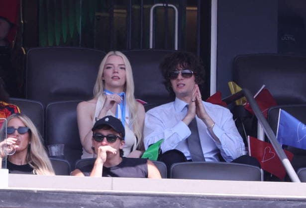 2026 World Cup Final - Anya Taylor Joy and Husband In The Stands - USA Anya Taylor-Joy and husband, Malcolm Wellman McRae in the stands during the FIFA World Cup, WM, Weltmeisterschaft, Fussball 2026 final football match between Spain and Argentina on July 19, 2026 at the New York Stadium in East Rutherford, NJ, USA. Photo by Charles Guerin ABACAPRESS.COM East Rutherford NJ United States  Copyright: xGuerinxCharles ABACAx