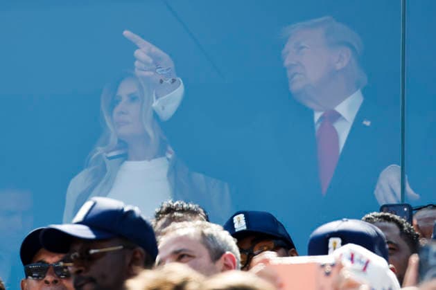 USA President Donald Trump and the First Lady Melania attend the FIFA World Cup, WM, Weltmeisterschaft, Fussball 2026 final match between Spain and Argentina at MetLife stadium in East Rutherford, NJ, USA, 19 July 2026. FIFA World Cup 2026 - Spain vs. Argentina !ACHTUNG: NUR REDAKTIONELLE NUTZUNG!  Copyright: xLAVANDEIRAxJRx GR7012 20260719-55020939504_1