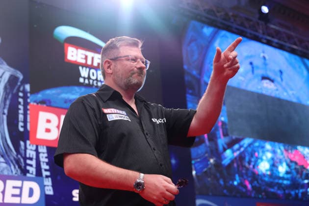 World Matchplay Darts 2026 James Wade during the 2026 World Matchplay darts at Winter Gardens, Blackpool, UK on 19 July 2026. Blackpool Winter Gardens UK Editorial use only , Copyright: xChrisxSargeantx PSI-24526-0216