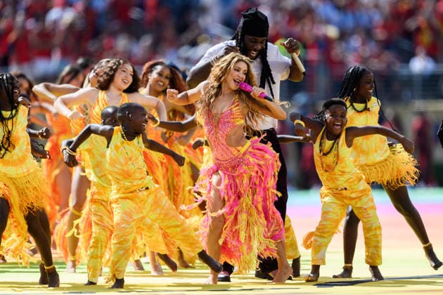 260719 Shakira and Burna Boy perform during the half time show during the FIFA World Cup, WM, Weltmeisterschaft, Fussball 2026 final football match between Spain and Argentina on July 19, 2026 in East Rutherford, New Jersey. Photo: Joel Marklund BILDBYRAN kod JM JM0829 bbeng fotboll football soccer fotball vm fotbolls-vm fotball-vm fotbolls-vm 2026 fifa world cup 2026 final *** July 19, 2026: Shakira and Burna Boy perform during the halftime show at the 2026 FIFA World Cup final soccer match between Spain and Argentina on July 19, 2026 in East Rutherford, New Jersey. Photo by Joel Marklund. BILDBYRAN code JM JM0829 bbeng soccer football soccer World Cup soccer World Cup 2026 FIFA World Cup 2026 final  Copyright: JOELxMARKLUND BB260719JM054
