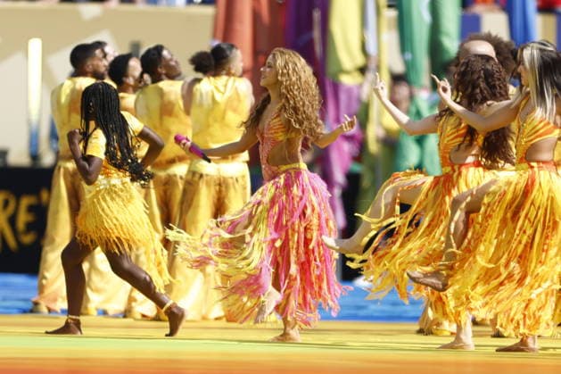 FIFA World Cup, WM, Weltmeisterschaft, Fussball 2026 final - Spain vs Argentina Colombian singer Shakira performs during the half-time show of the FIFA World Cup 2026 final match Spain against Argentina, in East Rutherford, New Jersey, USA, 19 July 2026. EAST RUTHERFORD United States  Copyright: xWILLxOLIVERx