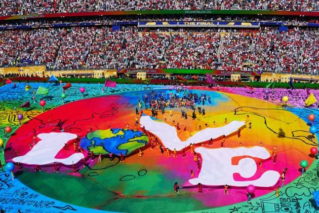Half time show Spain v Argentina, 2026 FIFA World Cup, WM, Weltmeisterschaft, Fussball Final, Football, New York New Jersey Stadium, East Rutherford, New Jersey, USA - 19 Jul 2026East Rutherford New York New Jersey Stadium New Jersey (NJ) United States of America  Copyright: xJavierxGarcia Shutterstockx 16995474bc