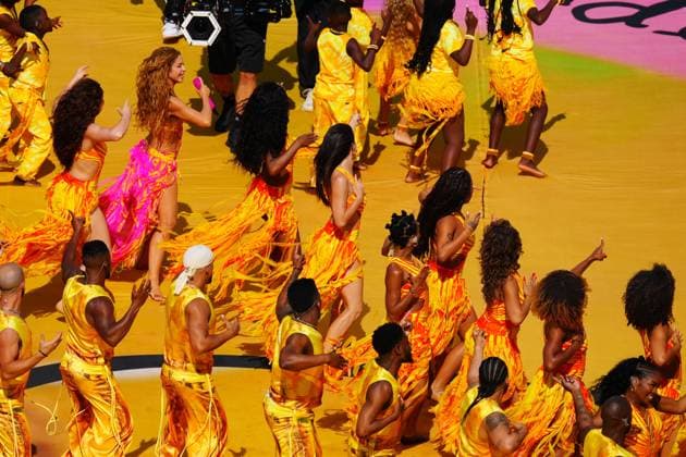 Shakira performing at half time Spain v Argentina, 2026 FIFA World Cup, WM, Weltmeisterschaft, Fussball Final, Football, New York New Jersey Stadium, East Rutherford, New Jersey, USA - 19 Jul 2026East Rutherford New York New Jersey Stadium New Jersey (NJ) United States of America  Copyright: xJavierxGarcia Shutterstockx 16995474bg