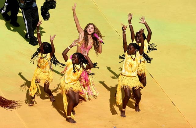 FIFA World Cup, WM, Weltmeisterschaft, Fussball 2026 final - Spain vs Argentina Colombian singer Shakira performs during the halftime show of the FIFA World Cup 2026 final match Spain against Argentina, in New Jersey, USA, 19 July 2026. EAST RUTHERFORD United States  Copyright: xRONALDxWITTEKx