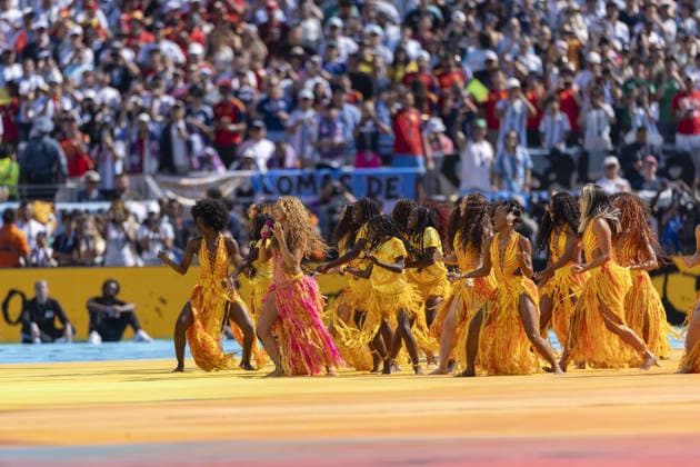 Spain v Argentina - FIFA World Cup, WM, Weltmeisterschaft, Fussball 2026 - Final EAST RUTHERFORD, NEW JERSEY - JULY 19: Shakira performs during the FIFA World Cup 2026 Final match between Spain and Argentina at New York New Jersey Stadium on July 19, 2026 in East Rutherford, New Jersey, United States. Baldesca Samper Anadolu New Jersey United States. Editorial use only. Please get in touch for any other usage.  Copyright: x2026xAnadoluxBaldescaxSamperx