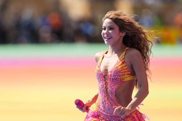 Shakira during the Half Time show Spain v Argentina, 2026 FIFA World Cup, WM, Weltmeisterschaft, Fussball Final, Football, New York New Jersey Stadium, East Rutherford, New Jersey, USA - 19 Jul 2026East Rutherford New York New Jersey Stadium New Jersey (NJ) United States of America  Copyright: xIsmaelxAdnan Shutterstockx 16998023dj
