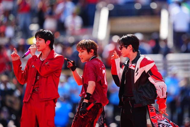 Spain v Argentina - FIFA World Cup, WM, Weltmeisterschaft, Fussball 2026 - Final EAST RUTHERFORD, NEW JERSEY - JULY 19: South Korean boy band BTS performs during the half time show of FIFA World Cup 2026 Final match between Spain and Argentina at New York New Jersey Stadium in East Rutherford, New Jersey, USA on July 19, 2026. Evrim Aydin Anadolu New Jersey United States. Editorial use only. Please get in touch for any other usage.  Copyright: x2026xAnadoluxEvrimxAydinx