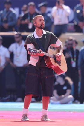 2026 World Cup Final - Justin Bieber At Half-Time Show - USA Justin Bieber performs during the world cup halftime show during the FIFA World Cup, WM, Weltmeisterschaft, Fussball 2026 final football match between Spain and Argentina on July 19, 2026 at the New York Stadium in East Rutherford, NJ, USA. Photo by Charles Guerin ABACAPRESS.COM East Rutherford NJ United States  Copyright: xGuerinxCharles ABACAx