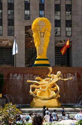 Fans gather in New York for live broadcast of World Cup final Soccer fans gather at Rockefeller Plaza to watch the FIFA World Cup, WM, Weltmeisterschaft, Fussball 2026 final match between Spain and Argentina in New York, New York, USA, 19 July 2026. NEW YORK NEW YORK UNITED STATES  Copyright: xKENAxBETANCURx