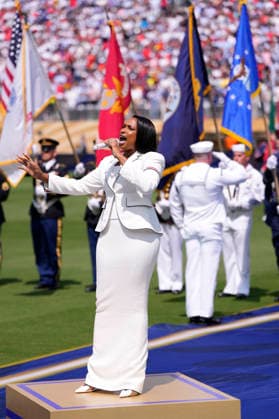 Spain v Argentina: Final - FIFA World Cup, WM, Weltmeisterschaft, Fussball 2026 Jennifer Hudson performs during the FIFA World Cup 2026 Final match between Spain and Argentina at New York New Jersey Stadium on July 19, 2026 in East Rutherford, United States. East Rutherford NJ United States  Copyright: xJosexBretonx originalFilename:bretonhernandez-spainvar260719_npoUF.jpg
