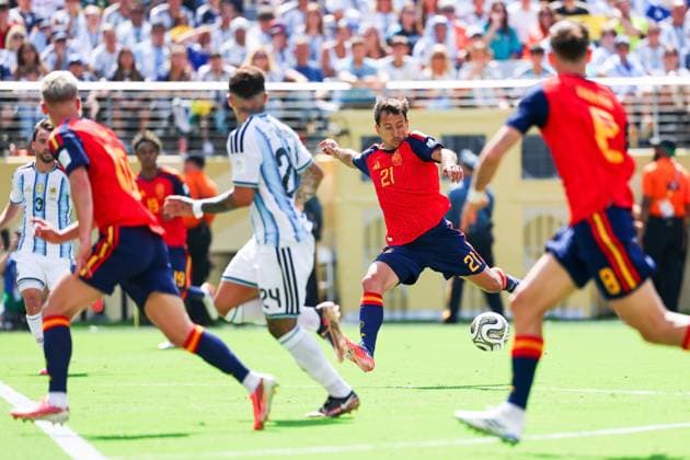 RECORD DATE NOT STATED FIFA World Cup, WM, Weltmeisterschaft, Fussball 2026 - Final - Spain v Argentina Mikel Oyarzabal player of Spain during the 2026 FIFA World Cup final between Spain and Argentina at New York New Jersey Stadium, in East Rutherford, United States, on Sunday, July 19, 2026.(Foto: William Volcov Brazil Photo Press IMAGO) Sports East Rutherford NJ United States Copyright: xWILLIAMxVOLCOVx