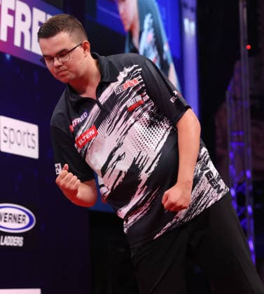 World Matchplay Darts 2026 Gian van Veen during the 2026 World Matchplay darts at Winter Gardens, Blackpool, UK on 19 July 2026. Blackpool Winter Gardens UK Editorial use only , Copyright: xChrisxSargeantx PSI-24526-0246