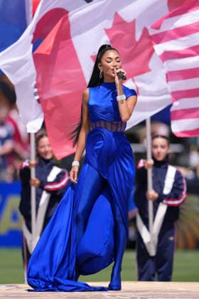 Spain v Argentina: Final - FIFA World Cup, WM, Weltmeisterschaft, Fussball 2026 Nicole Scherzinger performs during the FIFA World Cup 2026 Final match between Spain and Argentina at New York New Jersey Stadium on July 19, 2026 in East Rutherford, United States. East Rutherford NJ United States  Copyright: xJosexBretonx originalFilename:bretonhernandez-spainvar260719_npo9J.jpg