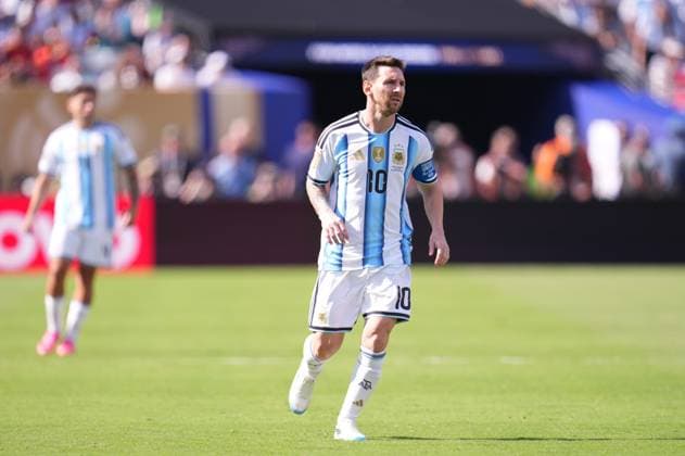 Spain v Argentina - FIFA World Cup, WM, Weltmeisterschaft, Fussball 2026 - Final EAST RUTHERFORD, NEW JERSEY - JULY 19: Lionel Messi of Argentina looks on during the FIFA World Cup 2026 Final match between Spain and Argentina at New York New Jersey Stadium in East Rutherford, New Jersey, USA on July 19, 2026. Jose Hernandez Anadolu New Jersey United States. Editorial use only. Please get in touch for any other usage.  Copyright: x2026xAnadoluxJosexHernandezx