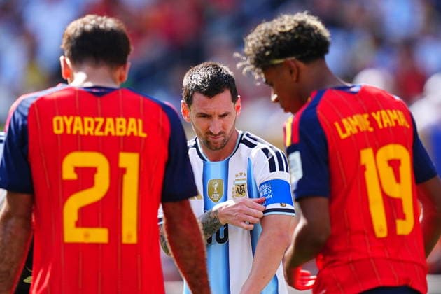 Spain v Argentina - FIFA World Cup, WM, Weltmeisterschaft, Fussball 2026 - Final EAST RUTHERFORD, NEW JERSEY - JULY 19: Lionel Messi of Argentina is seen during the FIFA World Cup 2026 Final match between Spain and Argentina at New York New Jersey Stadium in East Rutherford, New Jersey, USA on July 19, 2026. Evrim Aydin Anadolu New Jersey United States. Editorial use only. Please get in touch for any other usage.  Copyright: x2026xAnadoluxEvrimxAydinx