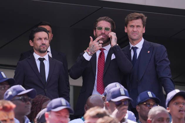 Spain v Argentina: Final - FIFA World Cup, WM, Weltmeisterschaft, Fussball 2026 Sergio Ramos, Marcos Llorente and Jesus Navas attend during the FIFA World Cup 2026 Final match between Spain and Argentina at New York New Jersey Stadium on July 19, 2026 in East Rutherford, United States. East Rutherford NJ United States  Copyright: xJosexBretonx originalFilename:bretonhernandez-spainvar260719_np5F0.jpg