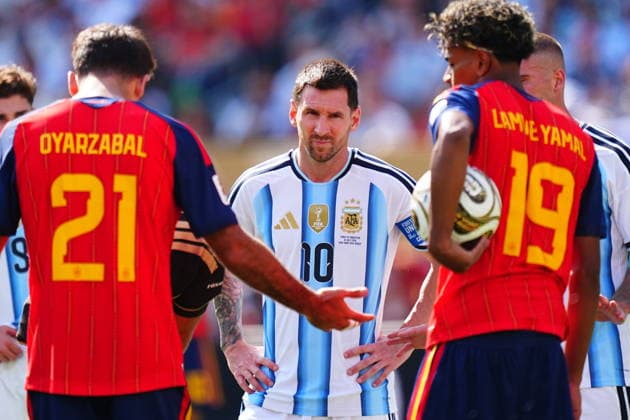 Spain v Argentina - FIFA World Cup, WM, Weltmeisterschaft, Fussball 2026 - Final EAST RUTHERFORD, NEW JERSEY - JULY 19: Lionel Messi of Argentina is seen during the FIFA World Cup 2026 Final match between Spain and Argentina at New York New Jersey Stadium in East Rutherford, New Jersey, USA on July 19, 2026. Evrim Aydin Anadolu New Jersey United States. Editorial use only. Please get in touch for any other usage.  Copyright: x2026xAnadoluxEvrimxAydinx