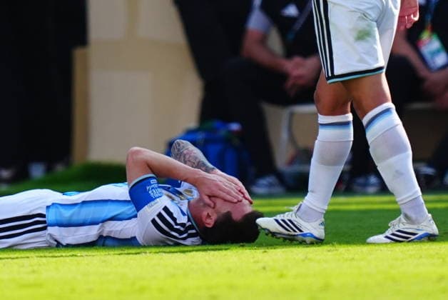 Spain v Argentina - FIFA World Cup, WM, Weltmeisterschaft, Fussball 2026 - Final EAST RUTHERFORD, NEW JERSEY - JULY 19: Lionel Messi (10) of Argentina reacts during the FIFA World Cup 2026 Final match between Spain and Argentina at New York New Jersey Stadium in East Rutherford, New Jersey, USA on July 19, 2026. Evrim Aydin Anadolu New Jersey United States. Editorial use only. Please get in touch for any other usage.  Copyright: x2026xAnadoluxEvrimxAydinx