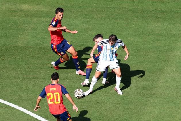 RECORD DATE NOT STATED FIFA World Cup, WM, Weltmeisterschaft, Fussball 2026 - Final - Spain v Argentina Julian Alvarez player of Argentina during the 2026 FIFA World Cup final between Spain and Argentina at New York New Jersey Stadium, in East Rutherford, United States, on Sunday, July 19, 2026.(Foto: Vanessa Carvalho Brazil Photo Press IMAGO) Sports Copyright: xVanessaxCarvalhox