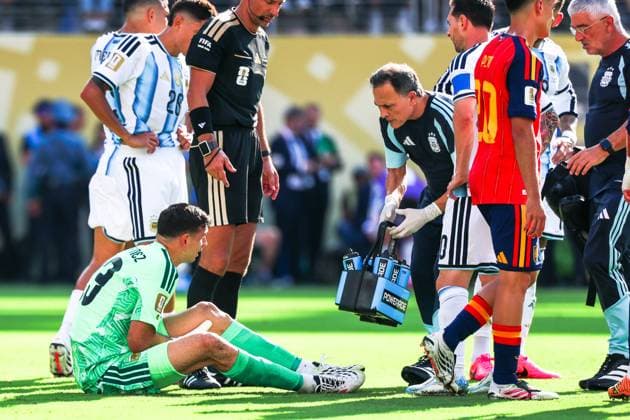 RECORD DATE NOT STATED FIFA World Cup, WM, Weltmeisterschaft, Fussball 2026 - Final - Spain v Argentina Emiliano Martinez Goalkeeper of Argentina during the 2026 FIFA World Cup final between Spain and Argentina at New York New Jersey Stadium, in East Rutherford, United States, on Sunday, July 19, 2026.(Foto: William Volcov Brazil Photo Press IMAGO) Sports East Rutherford NJ United States Copyright: xWILLIAMxVOLCOVx