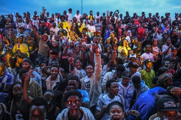 Supporters follow FIFA World Cup, WM, Weltmeisterschaft, Fussball 2026 final in Kenya NAIROBI, KENYA - JULY 19: Hundreds of football fans gather at an event venue to watch the FIFA World Cup 2026 final between Spain and Argentina on a giant screen in Nairobi, Kenya, on July 19, 2026. Gerald Anderson Anadolu Nairobi Kenya. Editorial use only. Please get in touch for any other usage.  Copyright: x2026xAnadoluxGeraldxAndersonx