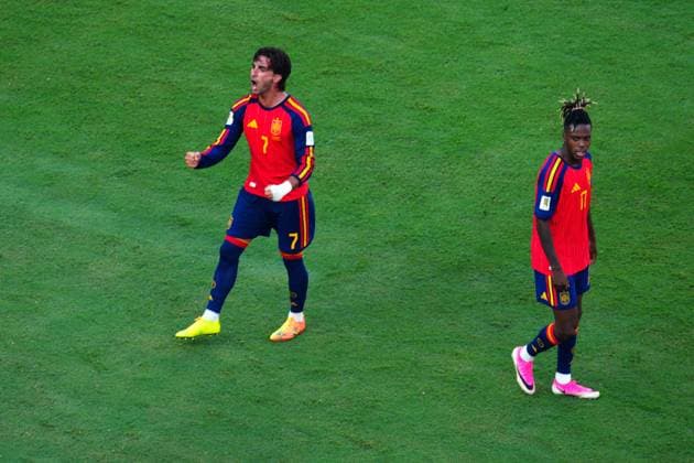 Ferran Torres celebrates scoring for Spain Spain v Argentina, 2026 FIFA World Cup, WM, Weltmeisterschaft, Fussball Final, Football, New York New Jersey Stadium, East Rutherford, New Jersey, USA - 19 Jul 2026East Rutherford New York New Jersey Stadium New Jersey (NJ) United States of America  Copyright: xJavierxGarcia Shutterstockx 16995474dl