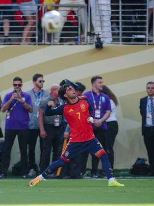 2026 FIFA World Cup, WM, Weltmeisterschaft, Fussball Final Spain v Argentina New York New Jersey Stadium 19.07.2026 Ferran Torres of Spain scorers and celebrates 1-0 2026 FIFA World Cup Final Spain v Argentina New York New Jersey Stadium 19.07.2026 Photograph By Marc Aspland The Times  Copyright: xMarcxAsplandx NINTCHDBPICT001096421369