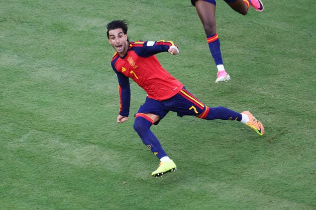Ferran Torres of Spain scores a goal in extra time during the FIFA World Cup, WM, Weltmeisterschaft, Fussball 2026 Final match between Spain and Argentina at Metlife Stadium, New Jersey, USA on 19 July 2026. Copyright: xPeterxDovganx 45290052