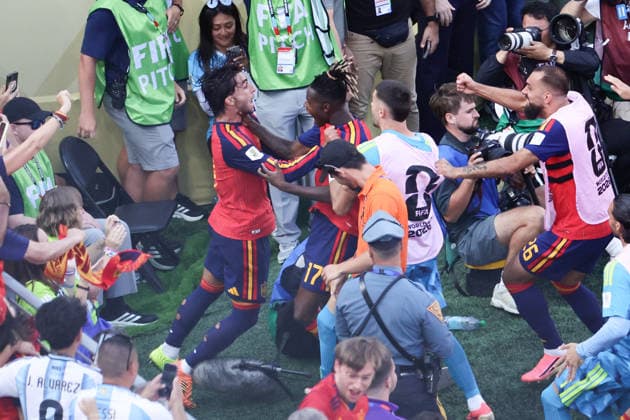 Ferran Torres of Spain scores a goal in extra time during the FIFA World Cup, WM, Weltmeisterschaft, Fussball 2026 Final match between Spain and Argentina at Metlife Stadium, New Jersey, USA on 19 July 2026. Copyright: xPeterxDovganx 45290055