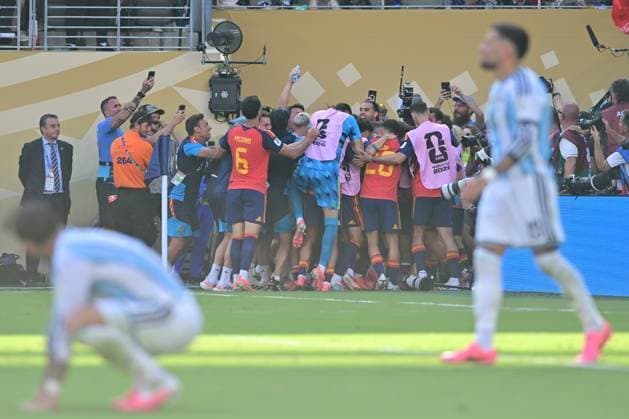 New Jersey New York Stadium, New Jersey (NY), July 19, 2026 - SPORTS WORLD CUP: SPAIN vs. ARGENTINA - Ferran Torres of Spain - Match between SPAIN and ARGENTINA, valid for the final of the 2026 FIFA World Cup, WM, Weltmeisterschaft, Fussball held at the New Jersey New York Stadium, in New Jersey, on the afternoon of this Sunday, July 19 (Photo: Eduardo Carmim Photo Premium SPP) 30930 (Eduardo Carmim SPP)  Copyright: xEduardoxCarmimx xSPPx spp-en-EdCa-eduardo_carmim_photo_premium_494675