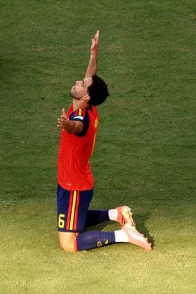 Mikel Merino of Spain celebrates victory Spain v Argentina, 2026 FIFA World Cup, WM, Weltmeisterschaft, Fussball Final, Football, New York New Jersey Stadium, East Rutherford, New Jersey, USA - 19 Jul 2026East Rutherford New York New Jersey Stadium New Jersey (NJ) United States of America  Copyright: xMichaelxZemanek Shutterstockx 16995475cx
