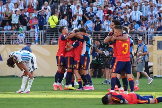 Spain celebrates winning the World Cup Spain v Argentina, 2026 FIFA World Cup, WM, Weltmeisterschaft, Fussball Final, Football, New York New Jersey Stadium, East Rutherford, New Jersey, USA - 19 Jul 2026East Rutherford New York New Jersey Stadium New Jersey (NJ) United States of America  Copyright: xIsmaelxAdnan Shutterstockx 16998023fq