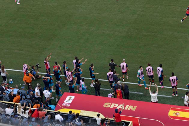 Spain victory celebration during FIFA World Cup, WM, Weltmeisterschaft, Fussball 2026 :FINAL Spain vs Argentina 19 July 2026 NEW YORK NEW JERSEY New Jersey Stadium USA By IMAGO Didier Lefa Studio Desire Ameka NEW YORK NEW JERSEY Stadium United State of America