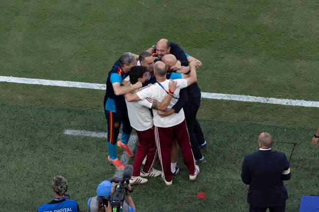 Spain victory celebration during FIFA World Cup, WM, Weltmeisterschaft, Fussball 2026 :FINAL Spain vs Argentina 19 July 2026 NEW YORK NEW JERSEY New Jersey Stadium USA By IMAGO Didier Lefa Studio Desire Ameka NEW YORK NEW JERSEY Stadium United State of America