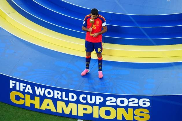 Rodri of Spain wins Player of the Tournament Spain v Argentina, 2026 FIFA World Cup, WM, Weltmeisterschaft, Fussball Final, Football, New York New Jersey Stadium, East Rutherford, New Jersey, USA - 19 Jul 2026East Rutherford New York New Jersey Stadium New Jersey (NJ) United States of America  Copyright: xJavierxGarcia Shutterstockx 16995474fb