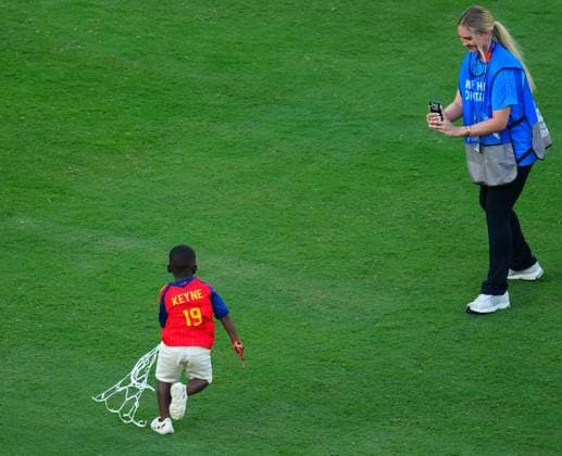 Keyne, the three-year-old brother of Lamine Yamal of Spain Spain v Argentina, 2026 FIFA World Cup, WM, Weltmeisterschaft, Fussball Final, Football, New York New Jersey Stadium, East Rutherford, New Jersey, USA - 19 Jul 2026East Rutherford New York New Jersey Stadium New Jersey (NJ) United States of America  Copyright: xJavierxGarcia Shutterstockx 16995474gh