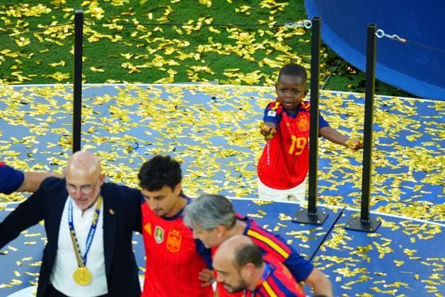 Keyne, the three-year-old brother of Lamine Yamal of Spain Spain v Argentina, 2026 FIFA World Cup, WM, Weltmeisterschaft, Fussball Final, Football, New York New Jersey Stadium, East Rutherford, New Jersey, USA - 19 Jul 2026East Rutherford New York New Jersey Stadium New Jersey (NJ) United States of America  Copyright: xJavierxGarcia Shutterstockx 16995474gj