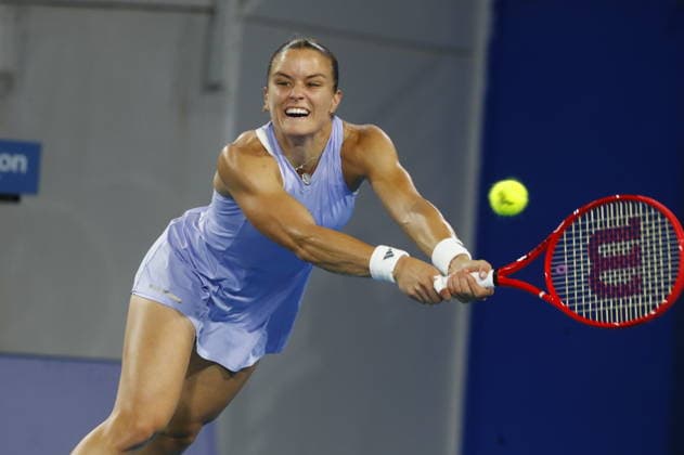 WTA, Tennis Damen 250 Vanda Pharmaceuticals Athens Open Final - Maria Sakkari in action against Barbora Krejcikova during the finals of the Vanda Pharmaceuticals Athens Open 2026. Maria Sakkari was defeated by Barbora Krejcikova by 2-0 sets, at Stadion sports centre. in Athens, Greece 20 July 2026.. IMAGO ONE INCH PRODUCTIONS ATHENS Greece Copyright: xONExINCHxPRODUCTIONSx 7036378