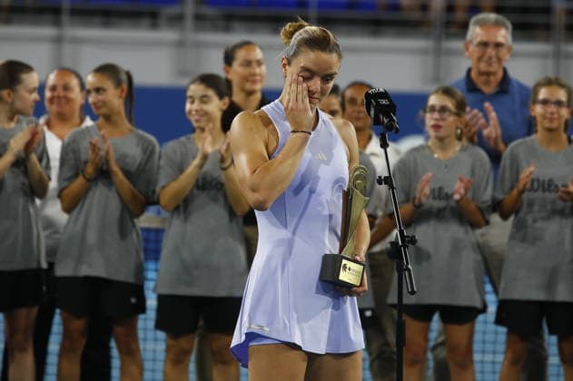 WTA, Tennis Damen 250 Vanda Pharmaceuticals Athens Open Final - Maria Sakkari react during the finals of the Vanda Pharmaceuticals Athens Open 2026. Maria Sakkari was defeated by Barbora Krejcikova by 2-0 sets, at Stadion sports centre. in Athens, Greece 20 July 2026.. IMAGO ONE INCH PRODUCTIONS ATHENS Greece Copyright: xONExINCHxPRODUCTIONSx 7036397