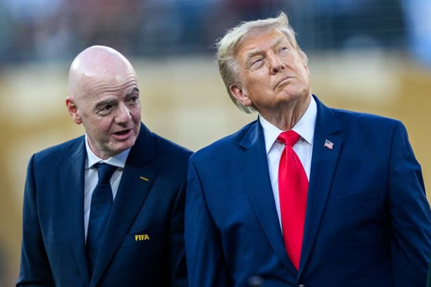 260719 Gianni Infantino, President of FIFA, and Donald Trump, President of USA, after the FIFA World Cup, WM, Weltmeisterschaft, Fussball 2026 final football match between Spain and Argentina on July 19, 2026 in East Rutherford, New Jersey. Photo: Joel Marklund BILDBYRAN kod JM JM0829 bbeng fotboll football soccer fotball vm fotbolls-vm fotball-vm fotbolls-vm 2026 fifa world cup 2026 final *** July 19, 2026: Gianni Infantino, President of FIFA, and Donald Trump, President of the United States, after the 2026 FIFA World Cup final soccer match between Spain and Argentina on July 19, 2026 in East Rutherford, New Jersey. Photo by Joel Marklund. BILDBYRAN code JM JM0829 bbeng soccer football soccer World Cup soccer World Cup 2026 FIFA World Cup 2026 final  Copyright: JOELxMARKLUND BB260719JM153