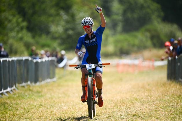 2026 Lloyds National MTB XCO Championships Picture by Olly Hassell SWpix.com - 19 07 2026 - Cycling - British Cycling National Championships - 2026 Lloyds National MTB XCO Championships - Forest of Ae, Dumfries & Galloway, Scotland - U23 Female - Bethany-Ann Jackson (Pine wins Copyright: x xSWpix.comx(t axPhotographyxHubxLtd)xOllyxHassell SWpix.comx SWP-3030-15428
