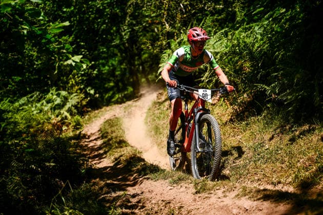 2026 Lloyds National MTB XCO Championships Picture by Olly Hassell SWpix.com - 19 07 2026 - Cycling - British Cycling National Championships - 2026 Lloyds National MTB XCO Championships - Forest of Ae, Dumfries & Galloway, Scotland - Senior, U23, Junior Open - Thomas MacRae (Deeside Thistle CC) Copyright: x xSWpix.comx(t axPhotographyxHubxLtd)xOllyxHassell SWpix.comx SWP-3030-15466