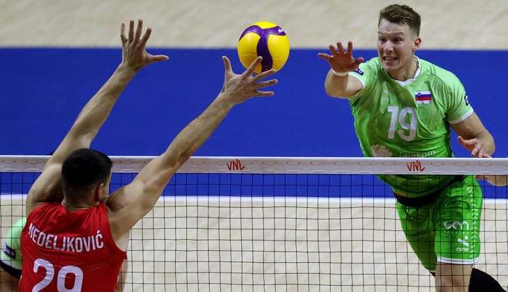 19.07.2026 Beograd Srbija-Slovenija- Liga nacija muska odbojka Nations League men s volleyball Rok Mozic Slovenija :