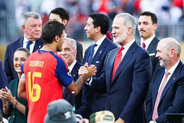 July 19, 2026, East Rutherford, Nj, United States: Rodri player of Spain is named the best player of the 2026 FIFA World Cup, WM, Weltmeisterschaft, Fussball at New York New Jersey Stadium, in East Rutherford, United States, on Sunday, July 19, 2026.(Foto: Brazil Photo Press Brazil Photo Press) INTERNATIONAL FIFA World Cup 2026 - Final - Spain V Argentina  - ZUMAv122 20260719_aap_v122_005 Copyright: xWilliamxVolcovx