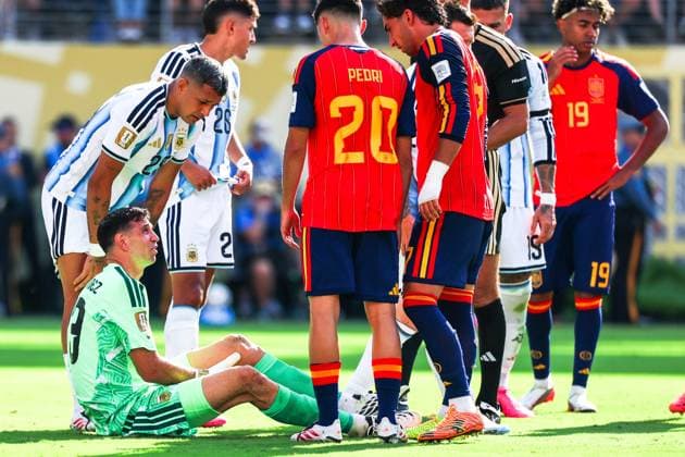 July 19, 2026, East Rutherford, Nj, United States: Emiliano Martinez Goalkeeper of Argentina during the 2026 FIFA World Cup, WM, Weltmeisterschaft, Fussball final between Spain and Argentina at New York New Jersey Stadium, in East Rutherford, United States, on Sunday, July 19, 2026.(Foto: Brazil Photo Press Brazil Photo Press) INTERNATIONAL FIFA World Cup 2026 - Final - Spain V Argentina  - ZUMAv122 20260719_aap_v122_160 Copyright: xWilliamxVolcovx