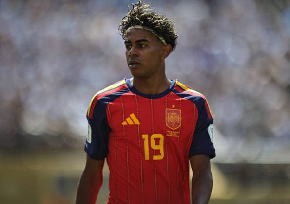 July 19, 2026, East Rutherford, New Jersey, USA: Spain forward Lamine Yamal (19) during the July 19th FIFA World Cup, WM, Weltmeisterschaft, Fussball 2026 Final Match between Spain and Argentina at MetLife Stadium in East Rutherford, New Jersey. FIFA World Cup 2026 Final Match: Spain : Argentina  - ZUMAs325 20260719_zsp_s325_123 Copyright: xJessxStilesx