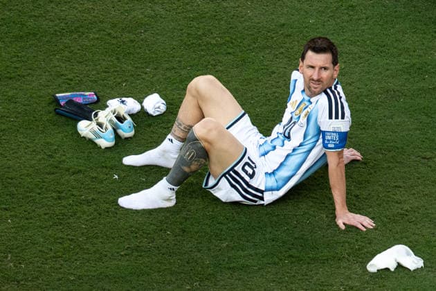 Sport Themen der Woche KW29 Sport Bilder des Tages #2 Fußball, WM 2026, 20260719, Spanien - Argentinien. Im Bild Lionel MESSI (Argentinien, 10). East Rutherford New-York-New-Jersey-Stadion New Jersey Vereinigte Staaten von Amerika *** Soccer, 2026 World Cup, 20260719, Spain vs. Argentina. Pictured: Lionel MESSI of Argentina, 10, East Rutherford, New York, New Jersey, Stadium, New Jersey, United States of America Copyright: Passion2Press MarkusxFischerx