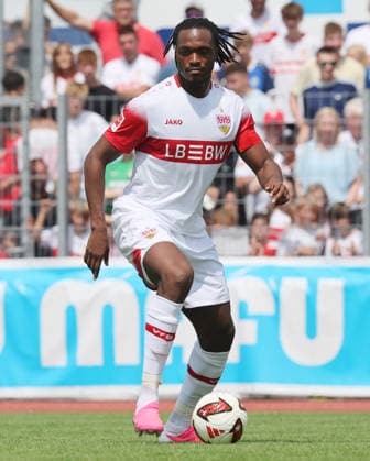 19.07.2026, Deutschland, Balingen, Fußball Bundesliga, Saison 2026 2027, Testspiel, TSG Balingen vs. VfB Stuttgart, Dan-Axel Zagadou ( VfB ) *** July 19, 2026, Germany, Balingen, Bundesliga, 2026–2027 season, Friendly match, TSG Balingen vs. VfB Stuttgart, Dan Axel Zagadou (VfB)